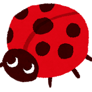 かわいい顔をしたテントウムシ